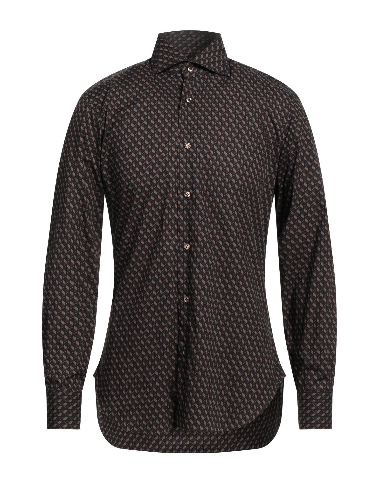 BARBA Napoli Hemd Herren Schwarz von BARBA Napoli