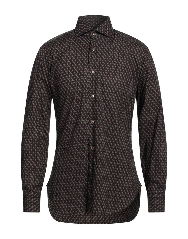 BARBA Napoli Hemd Herren Schwarz von BARBA Napoli