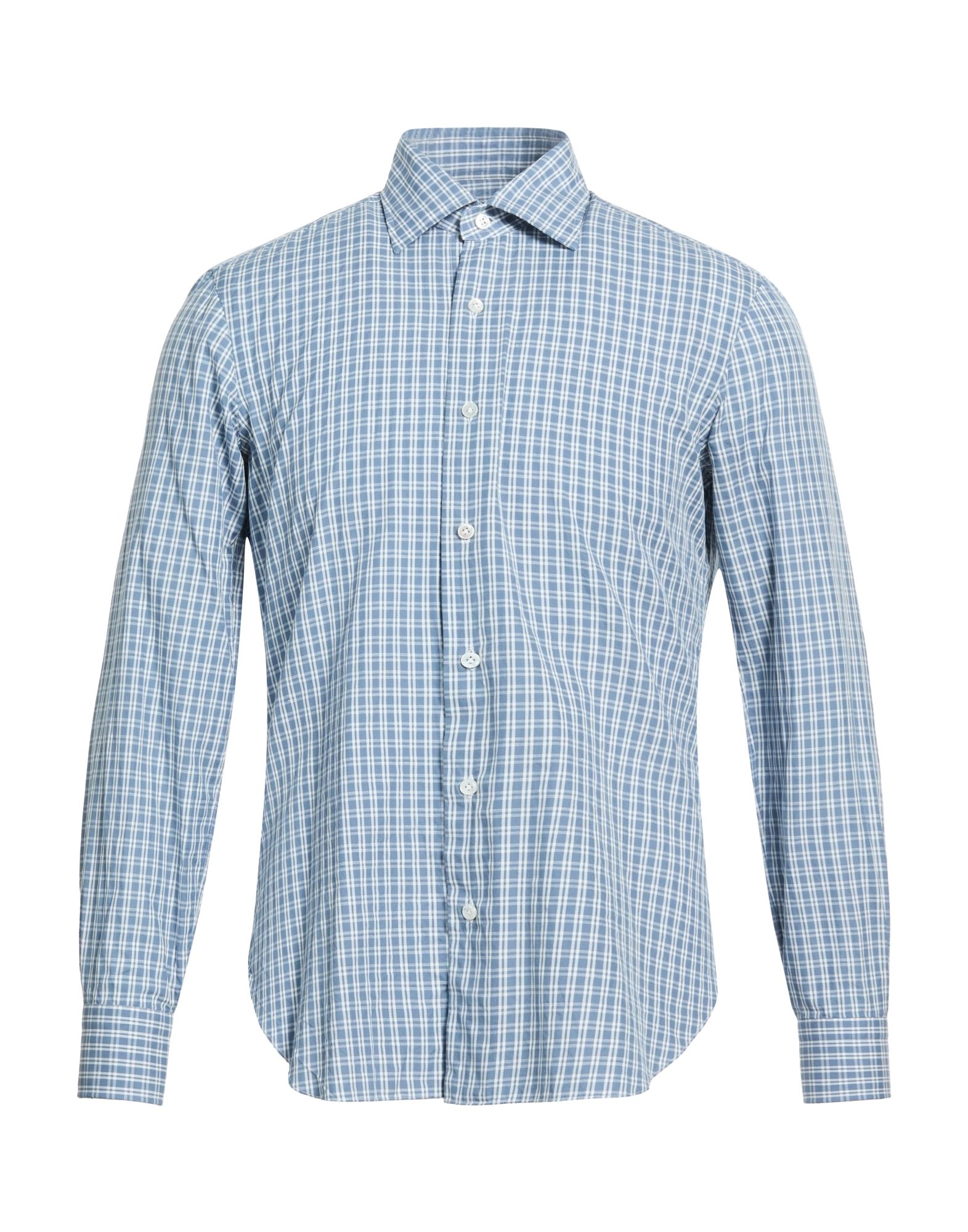 BARBA Napoli Hemd Herren Taubenblau von BARBA Napoli