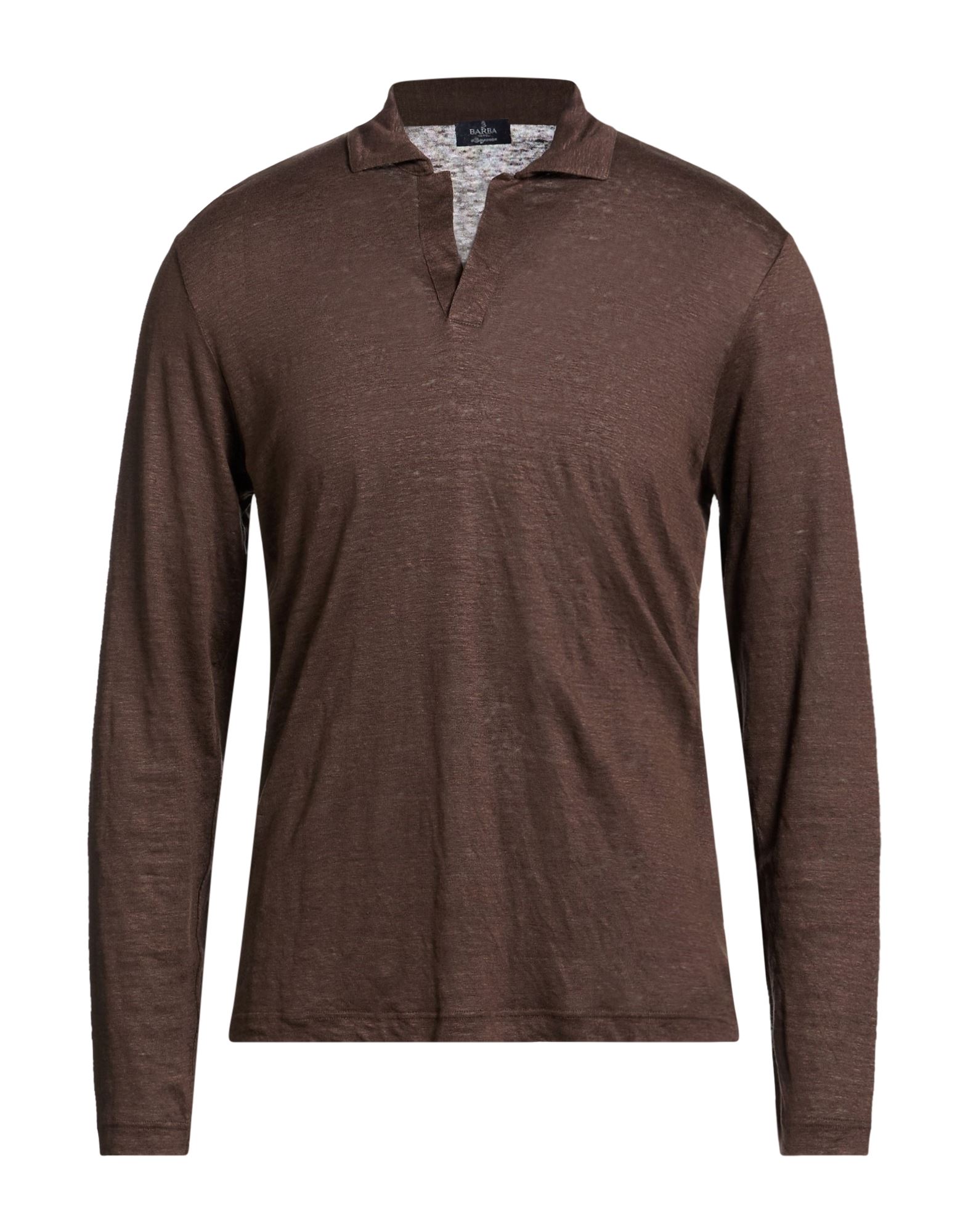 BARBA Napoli Pullover Herren Dunkelbraun von BARBA Napoli