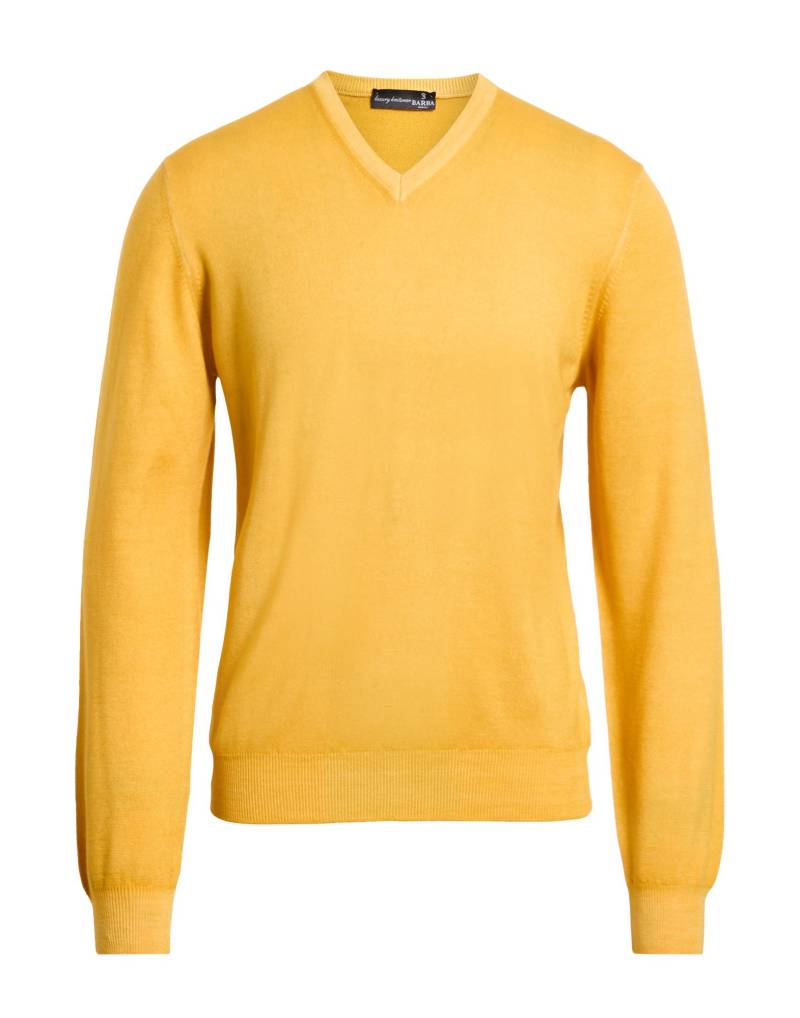 BARBA Napoli Pullover Herren Gelb von BARBA Napoli