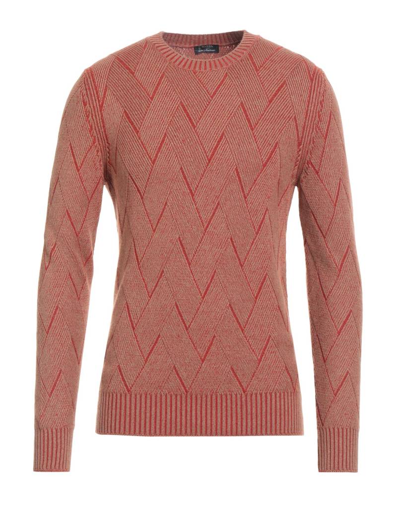 BARBA Napoli Pullover Herren Rostrot von BARBA Napoli