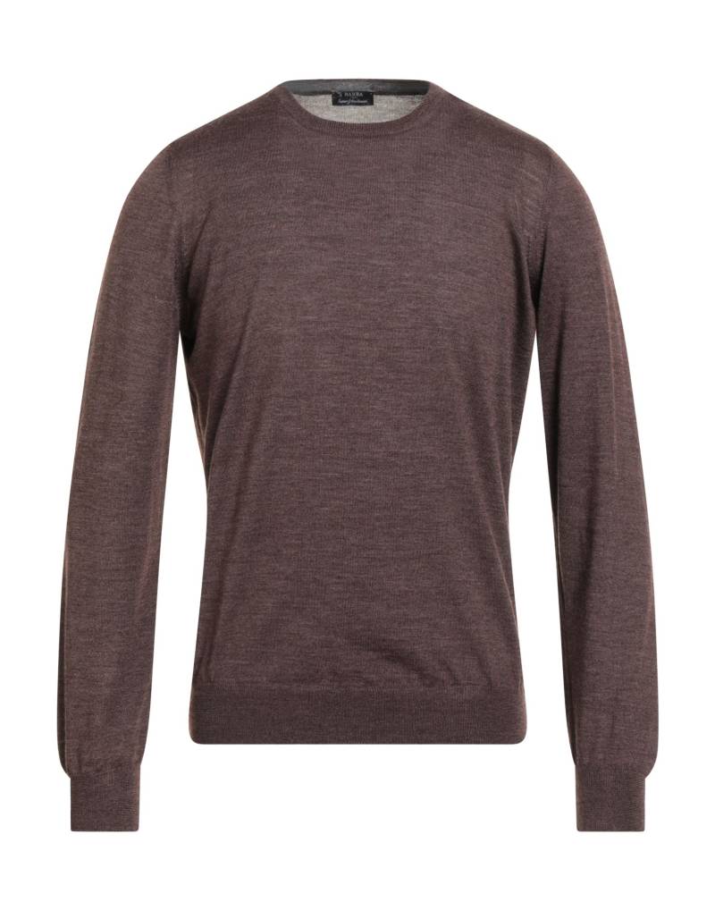 BARBA Napoli Pullover Herren Schokobraun von BARBA Napoli