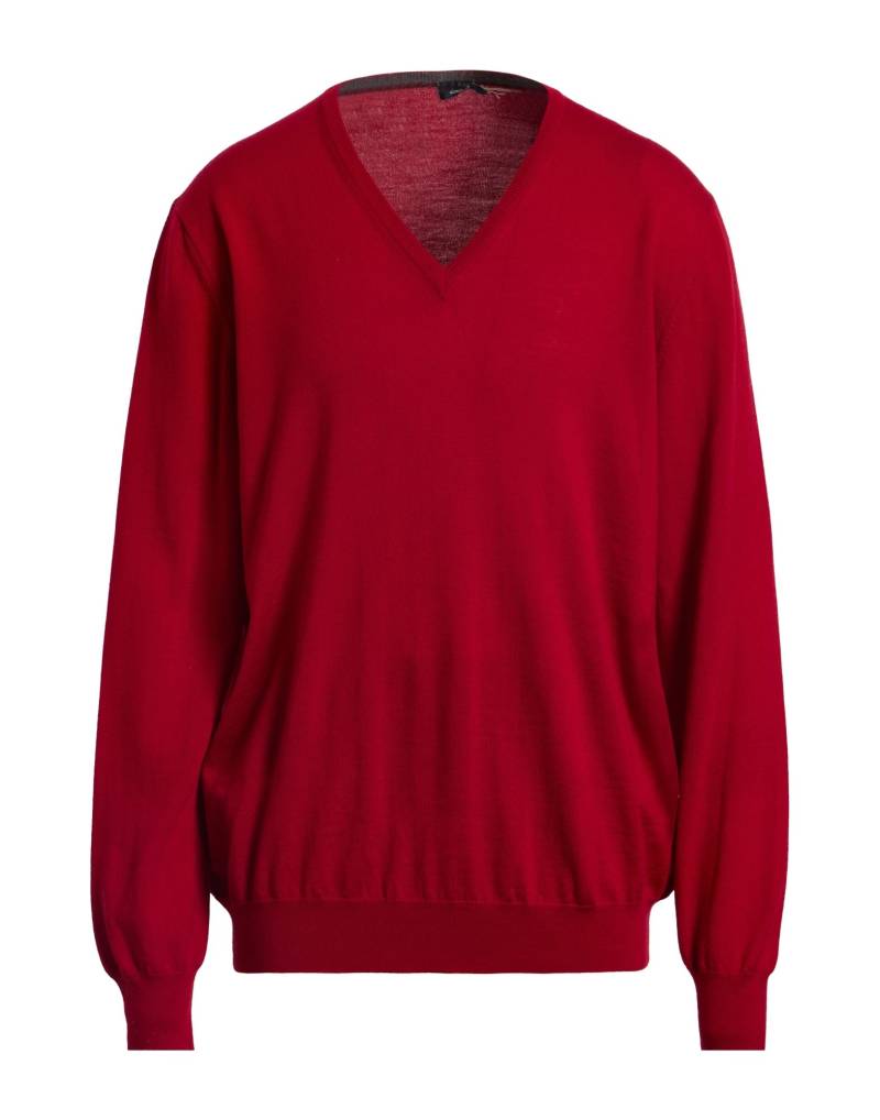 BARBA Napoli Pullover Herren Ziegelrot von BARBA Napoli