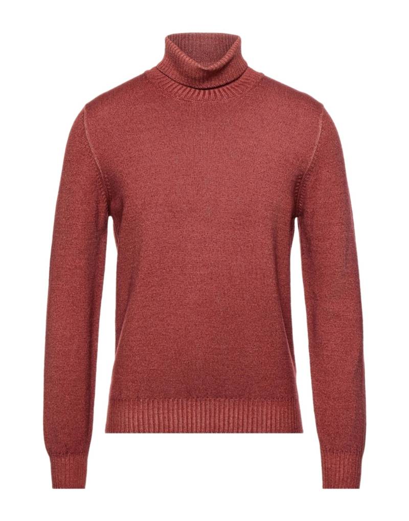 BARBA Napoli Rollkragenpullover Herren Rostrot von BARBA Napoli