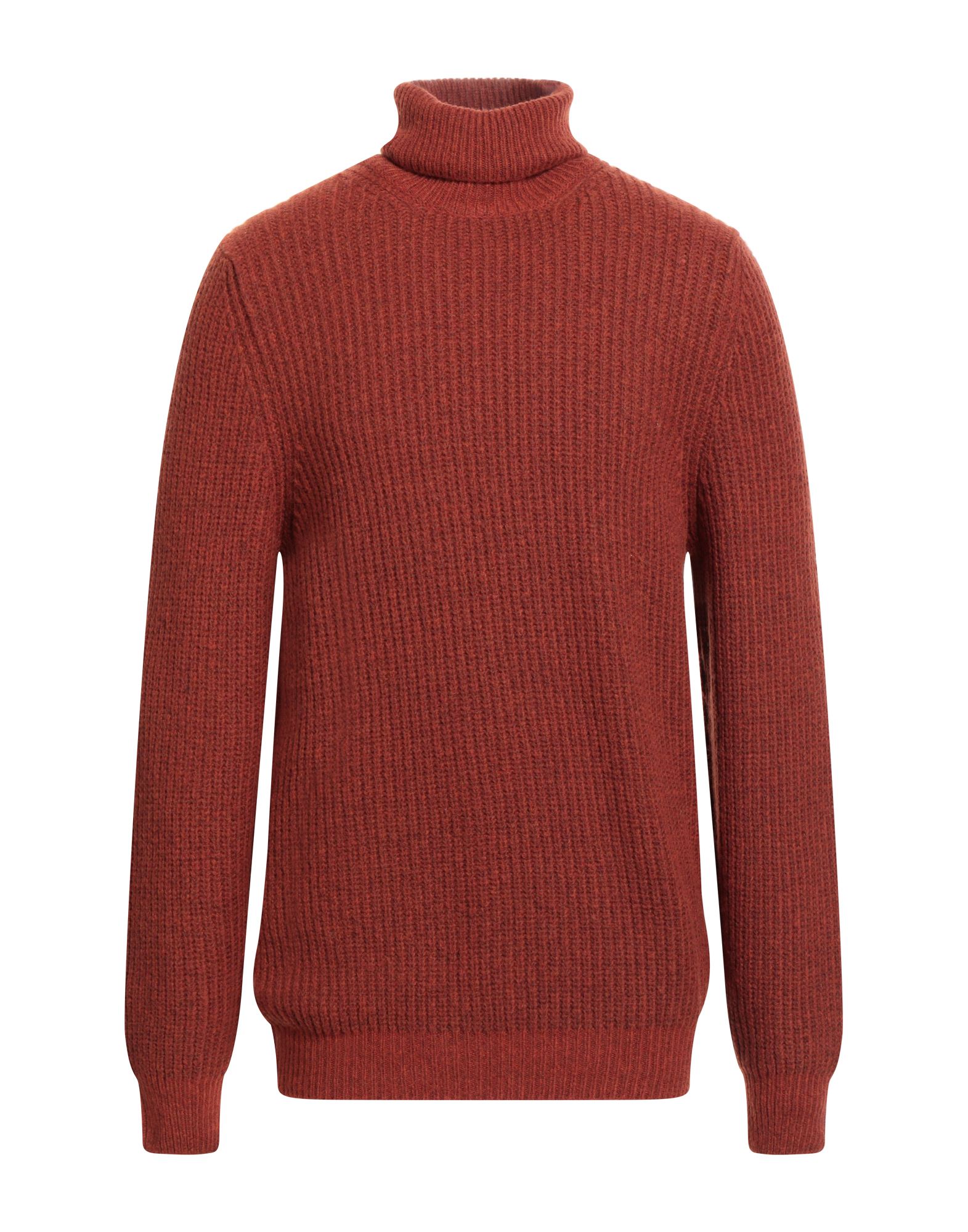 BARBA Napoli Rollkragenpullover Herren Rostrot von BARBA Napoli