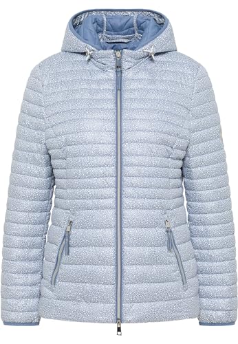 BARBARA LEBEK Damen Steppjacke mit Kapuze Denim hellblau - 44 von BARBARA LEBEK