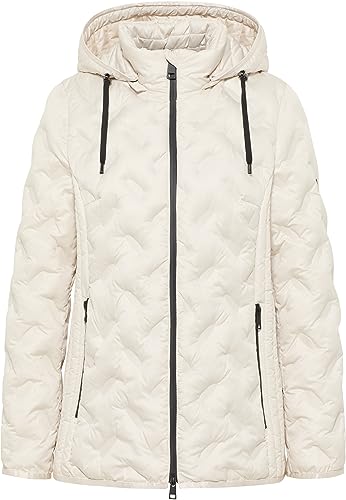 BARBARA LEBEK Damen Steppjacke mit Kapuze panna cotta beige - 44 von BARBARA LEBEK