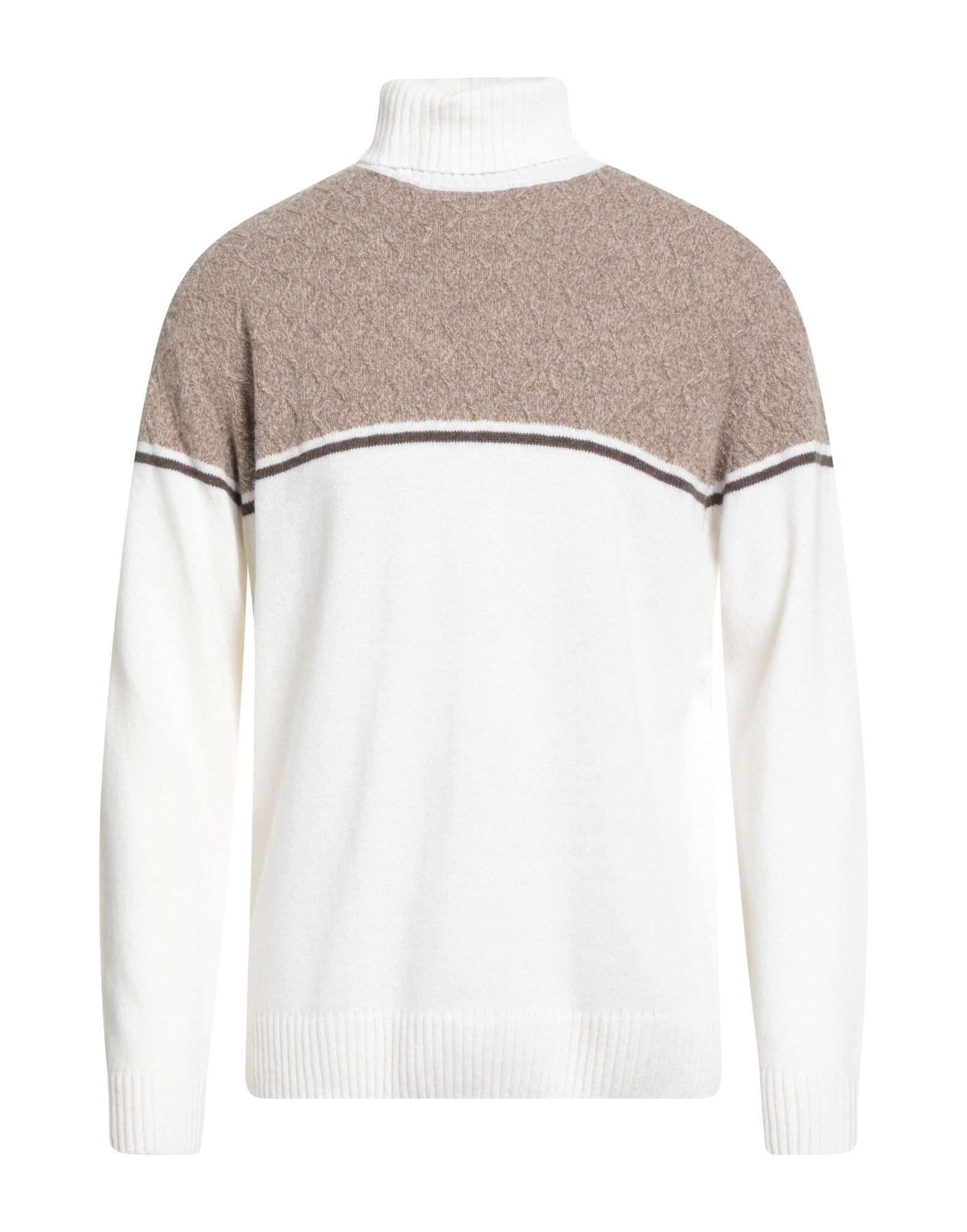BARBATI Rollkragenpullover Herren Beige von BARBATI