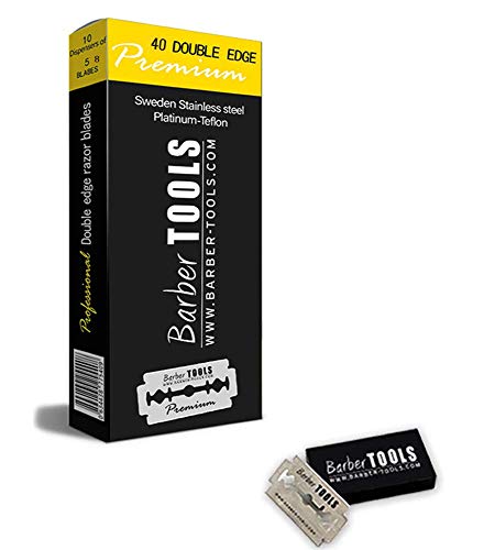 ✮ Barber Tools ✮ Packung mit 40 Rasierklingen für Rasiermesser ✮ Barber Tools ✮ Packung mit 40 Rasierklingen für Rasiermesser von BARBER TOOLS