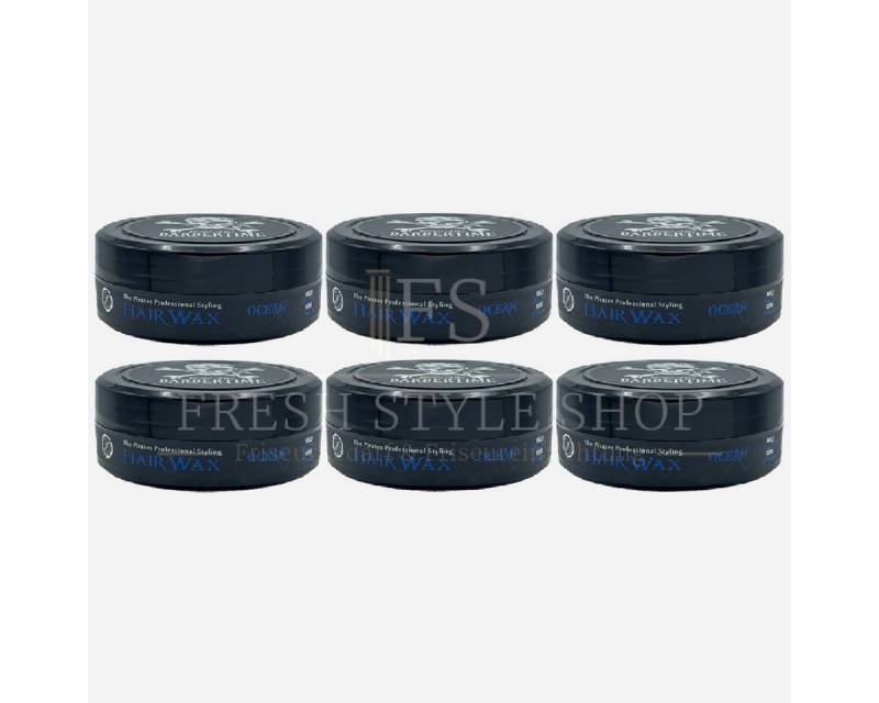 BARBERTIME Haarwachs 6x Haarwachs Hair Wax Styling Wax 150ml Ocean, 6-tlg. von BARBERTIME