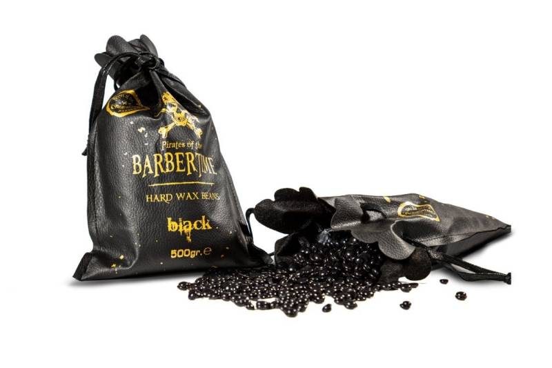 BARBERTIME Warmwachs-Haarentferner Hard Wax Beans Heißwachsperlen Warmwachs 500g Black von BARBERTIME
