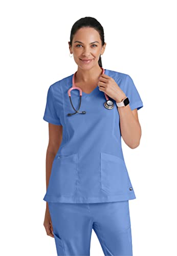 BARCO Grey's Anatomy Damen Kira Scrub Top, himmelblau, Mittel von BARCO