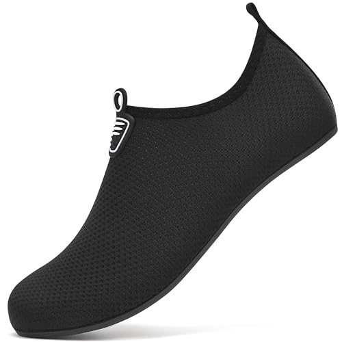 BARFULKER Badeschuhe Damen Herren Wasserschuhe Neoprenschuhe Strandschuhe Aquaschuhe Surfschuhe Schwimmschuhe Wassersportschuhe Barfuß Schuhe Leicht Hausschuhe. Schwarz,43 EU BARFULKER Badeschuhe Damen Herren Wasserschuhe Neoprenschuhe Strandschuhe Aquaschuhe Surfschuhe Schwimmschuhe Wassersportschuhe Barfuß Schuhe Leicht Hausschuhe. Schwarz,43 EU von BARFULKER