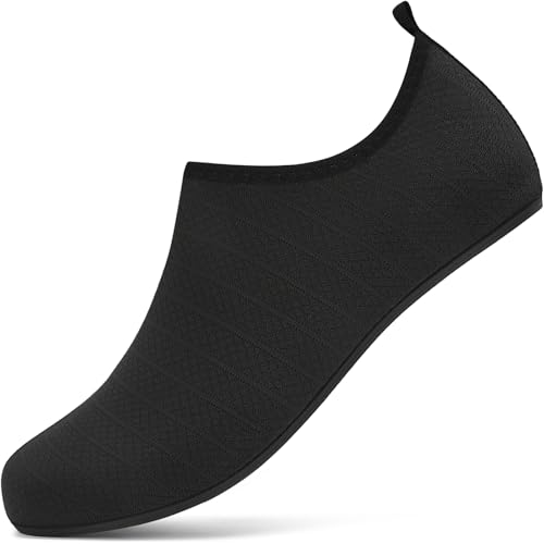 BARFULKER Badeschuhe Herren Damen Wasserschuhe Neopren Schwimmschuhe Strandschuhe Schnell Trocknend Aquaschuhe rutschfest Leicht BarfußSchuhe,Schwarz 47 EU BARFULKER Badeschuhe Herren Damen Wasserschuhe Neopren Schwimmschuhe Strandschuhe Schnell Trocknend Aquaschuhe rutschfest Leicht BarfußSchuhe,Schwarz 47 EU von BARFULKER