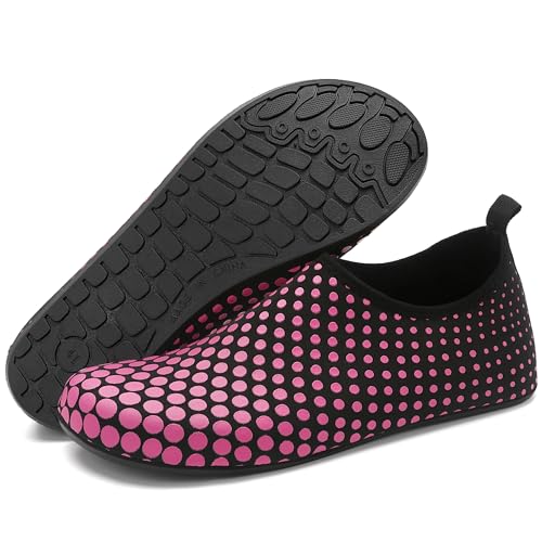 BARFULKER Badeschuhe Herren Damen Wasserschuhe Schnell Trocknend Schwimmschuhe Barfußschuhe rutschfeste Leicht Aquaschuhe Strandschuhe für Männer Frauen,Rose Rot 34 EU BARFULKER Badeschuhe Herren Damen Wasserschuhe Schnell Trocknend Schwimmschuhe Barfußschuhe rutschfeste Leicht Aquaschuhe Strandschuhe für Männer Frauen,Rose Rot 34 EU von BARFULKER