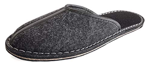 BARJA Hausschuhe aus Filz mit Filzsohlen - Filzpantoffeln – Gr. 48 von R Revise