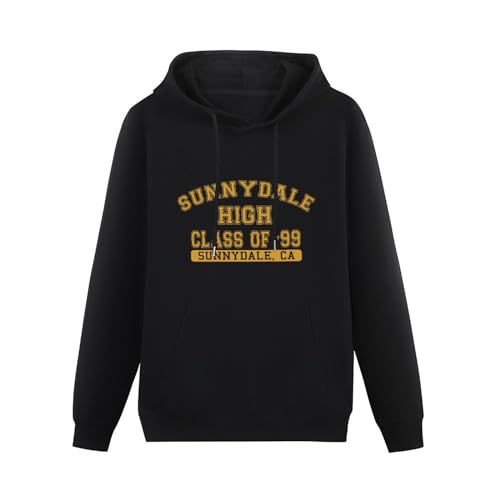 BARLOTUS Buffy Vampire Sunnydale High Class 99 Men's Hoodies Graphic Pullover Sweatshirts Unisex Black Printed Hooded XXL von BARLOTUS