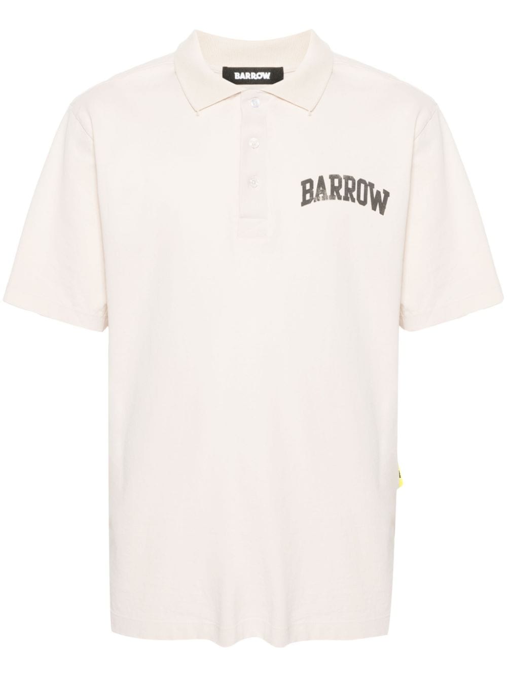 BARROW Poloshirt mit Logo-Print - Nude von BARROW