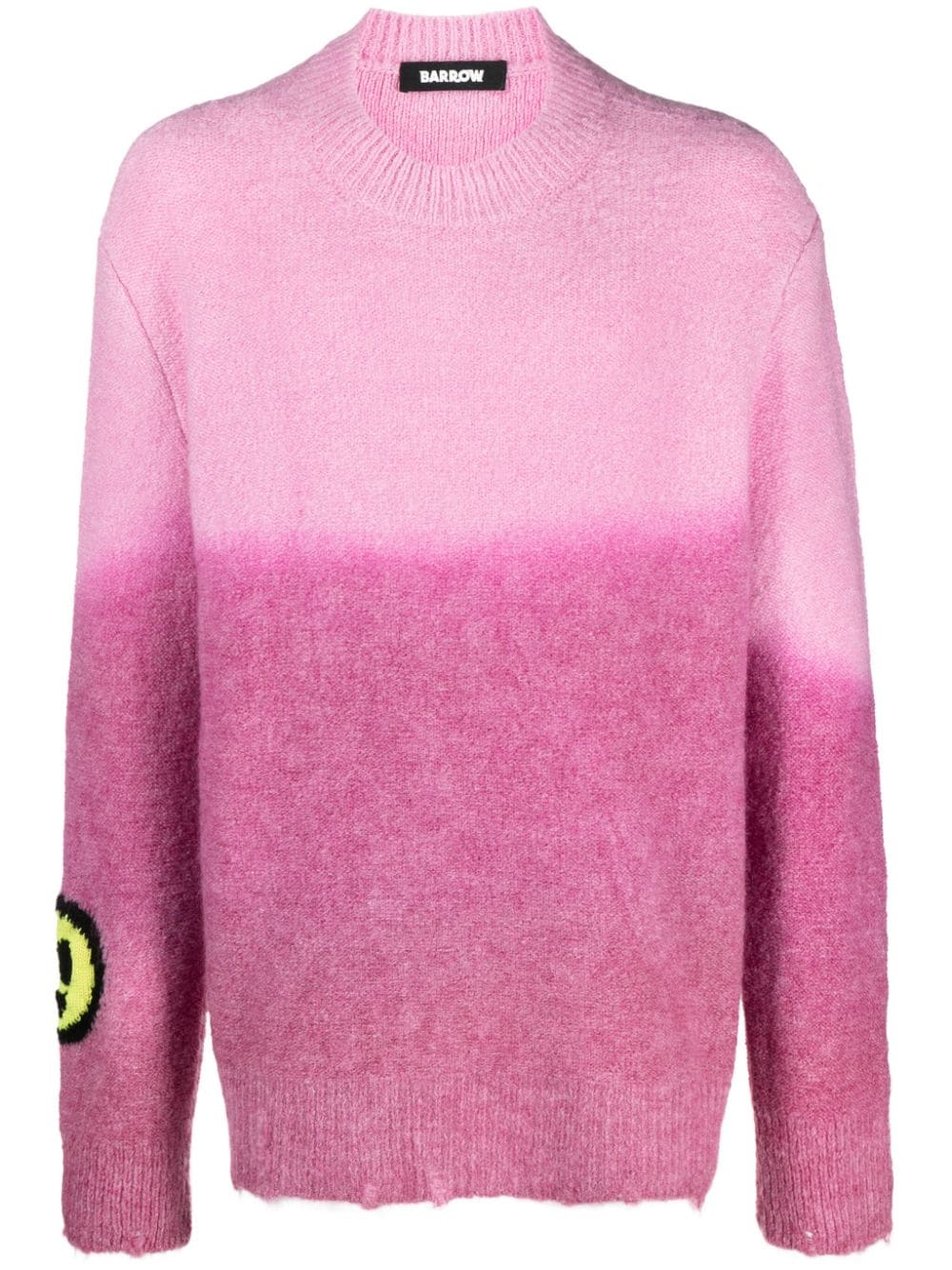 BARROW Pullover mit Jacquard-Logo - Rosa von BARROW