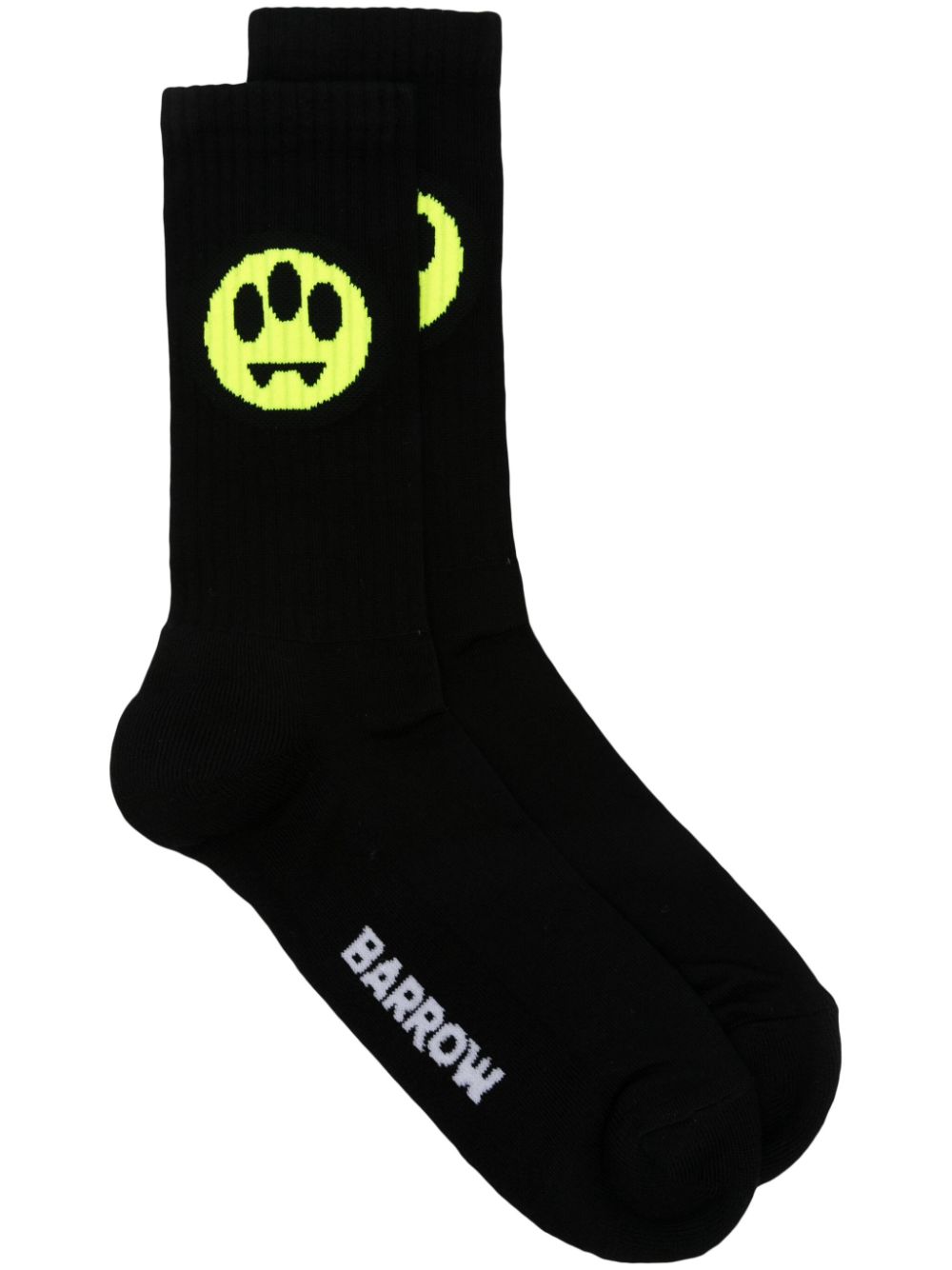 BARROW Socken mit Logo-Intarsie - Schwarz von BARROW