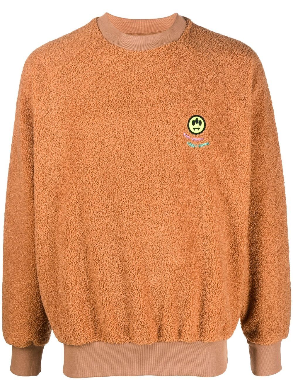BARROW Sweatshirt mit Logo-Stickerei - Orange von BARROW
