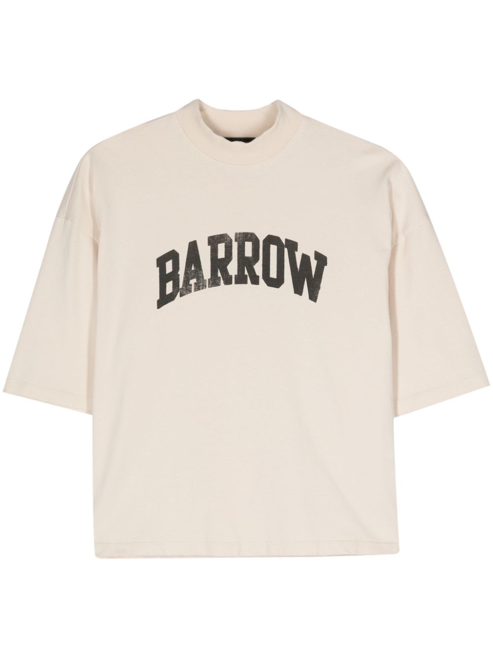 BARROW T-Shirt mit Logo-Print - Nude von BARROW