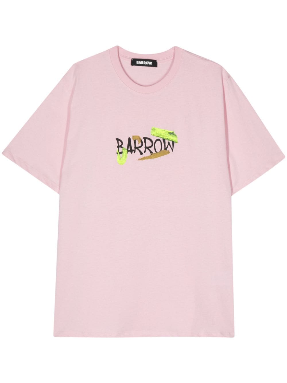 BARROW T-Shirt mit Logo-Print - Rosa von BARROW
