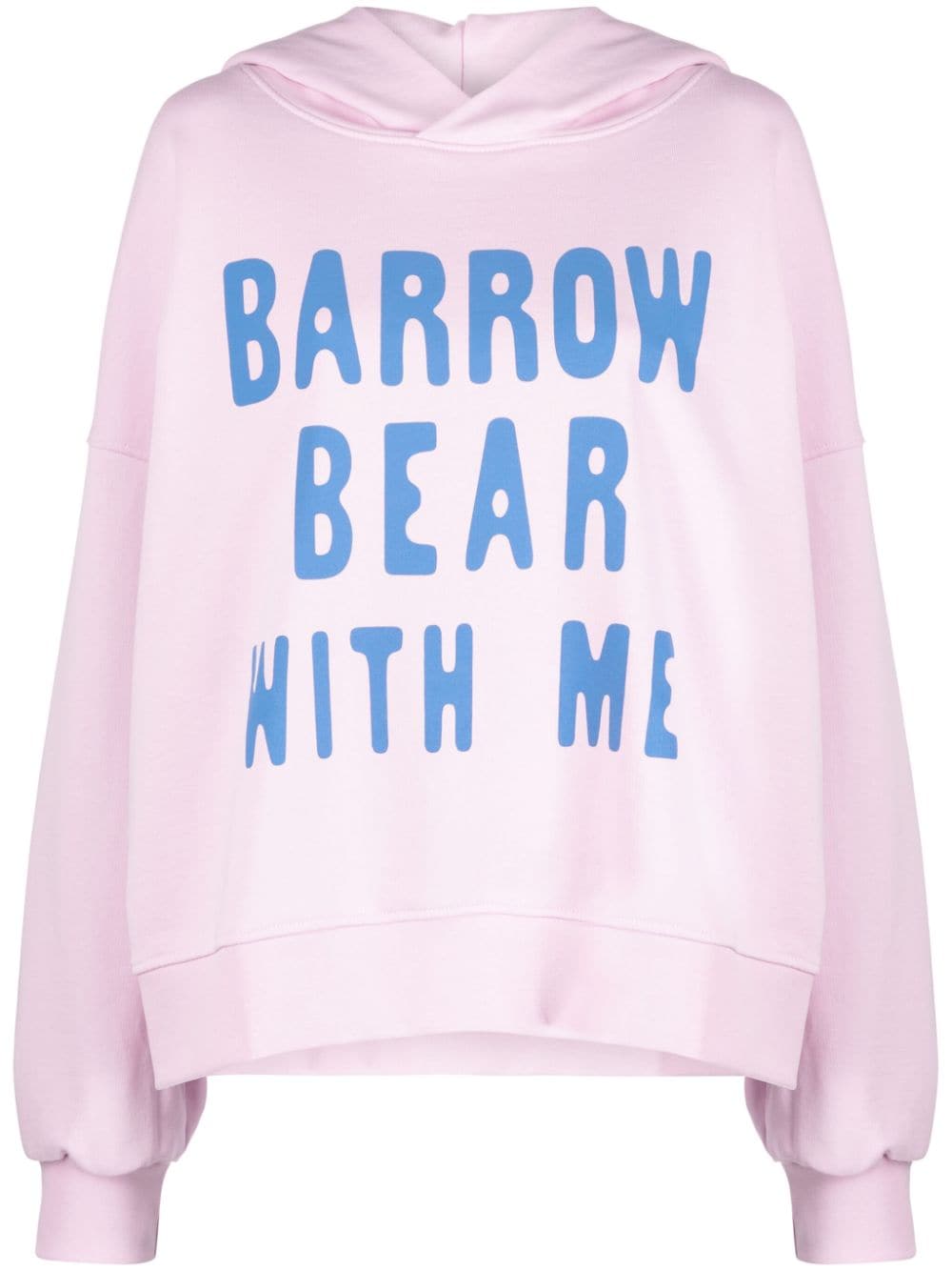 BARROW Hoodie mit Teddy-Print - Rosa von BARROW