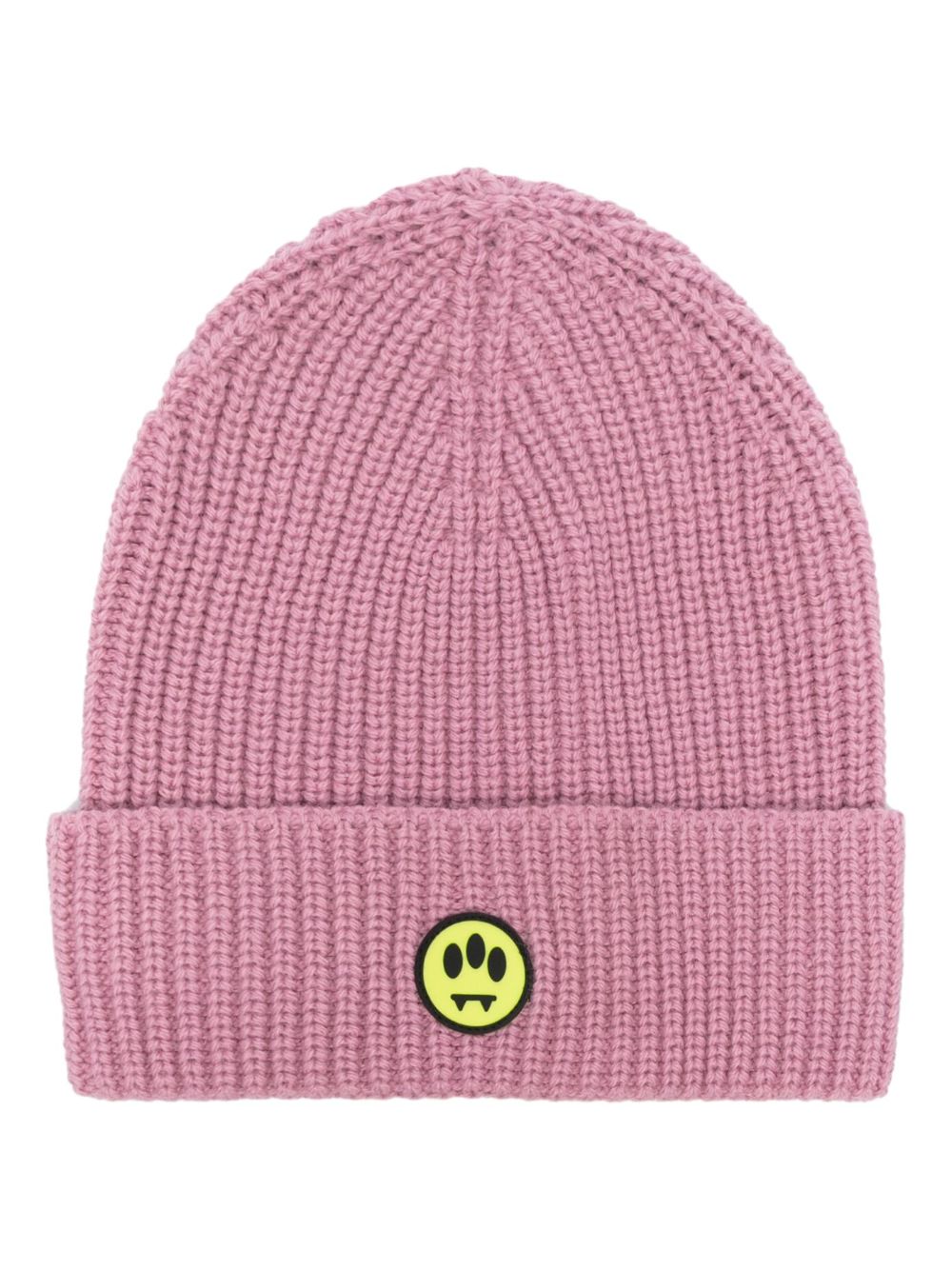 BARROW Gerippte Beanie mit Logo-Patch - Rosa von BARROW