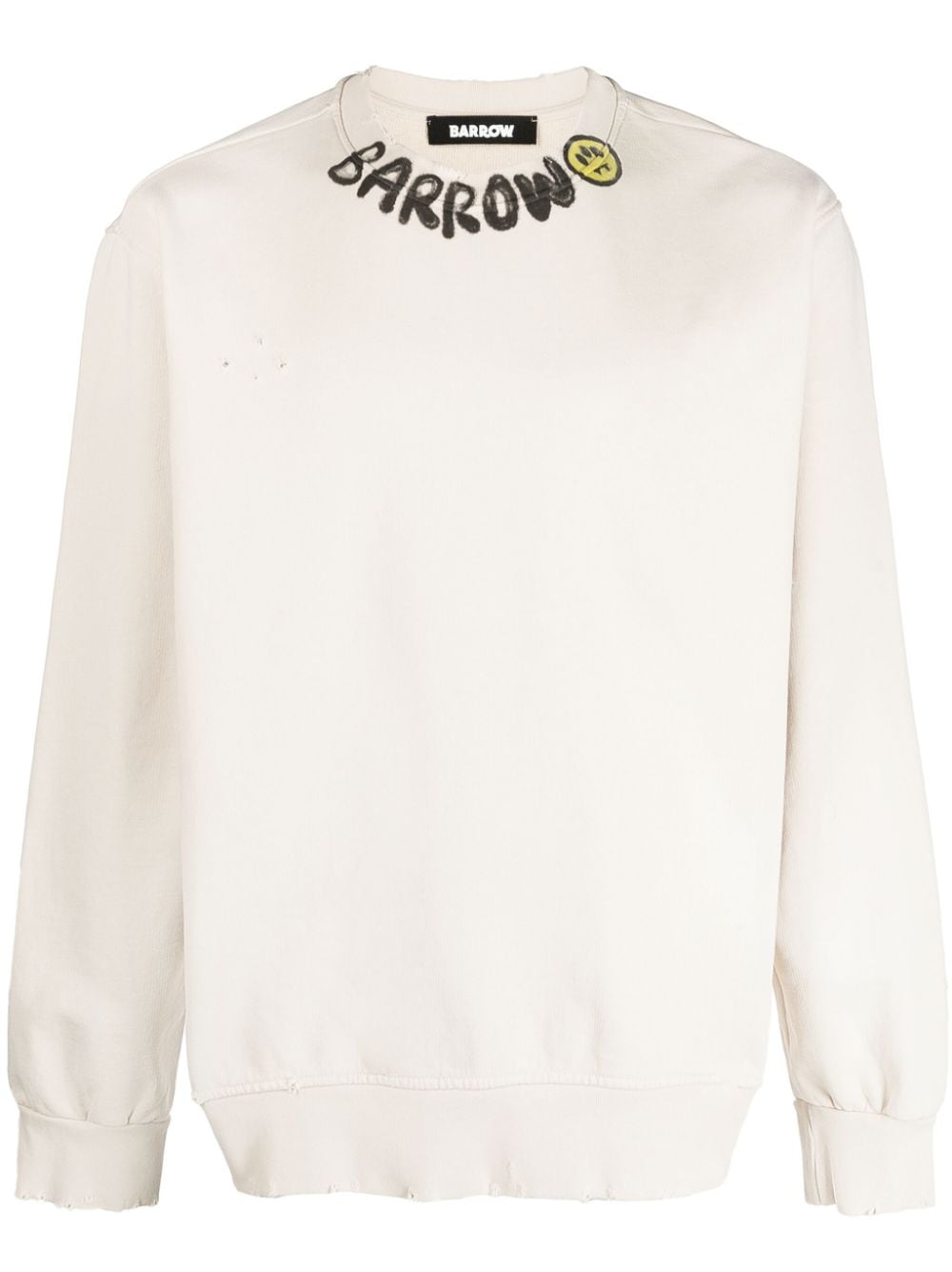 BARROW Sweatshirt mit Logo-Print - Nude von BARROW