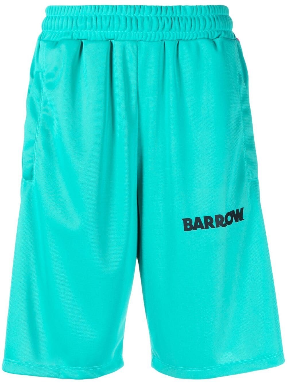 BARROW Knielange Shorts mit Logo-Print - Grün von BARROW