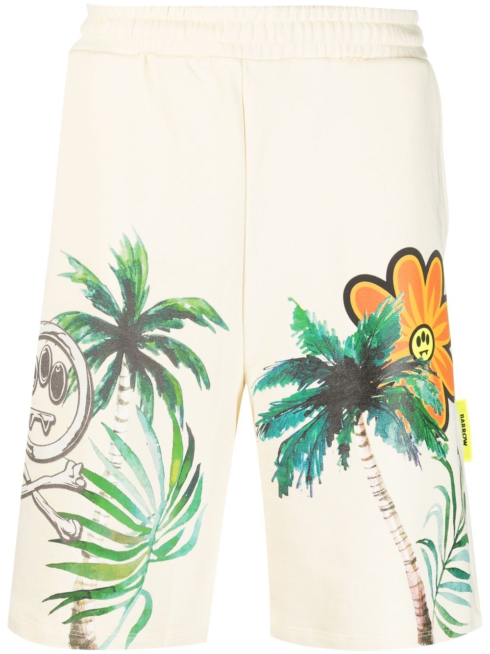 BARROW Shorts mit Palmen-Print - Nude von BARROW