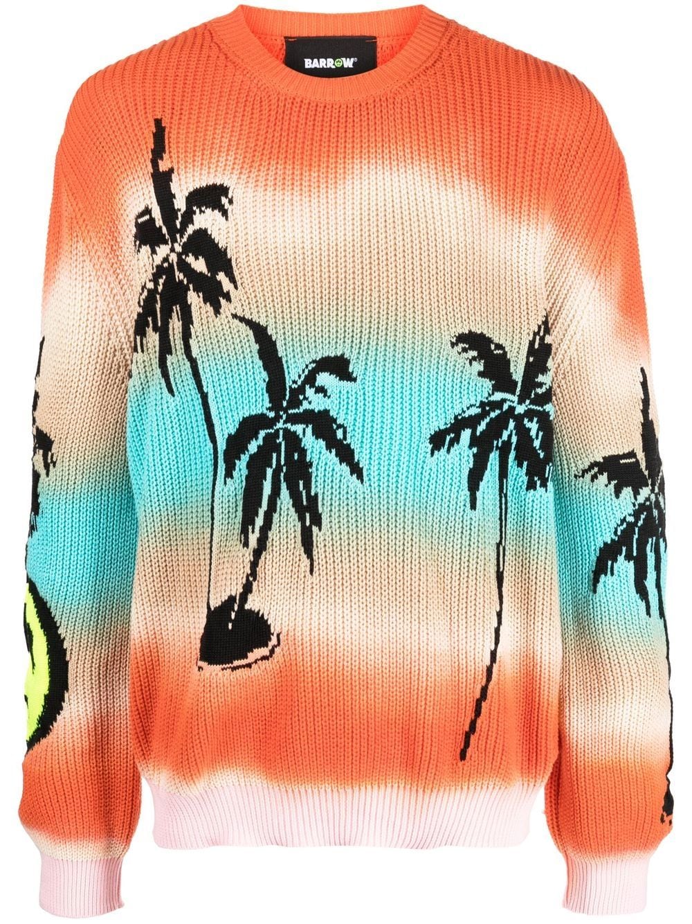 BARROW Pullover mit Palmen-Print - Orange von BARROW