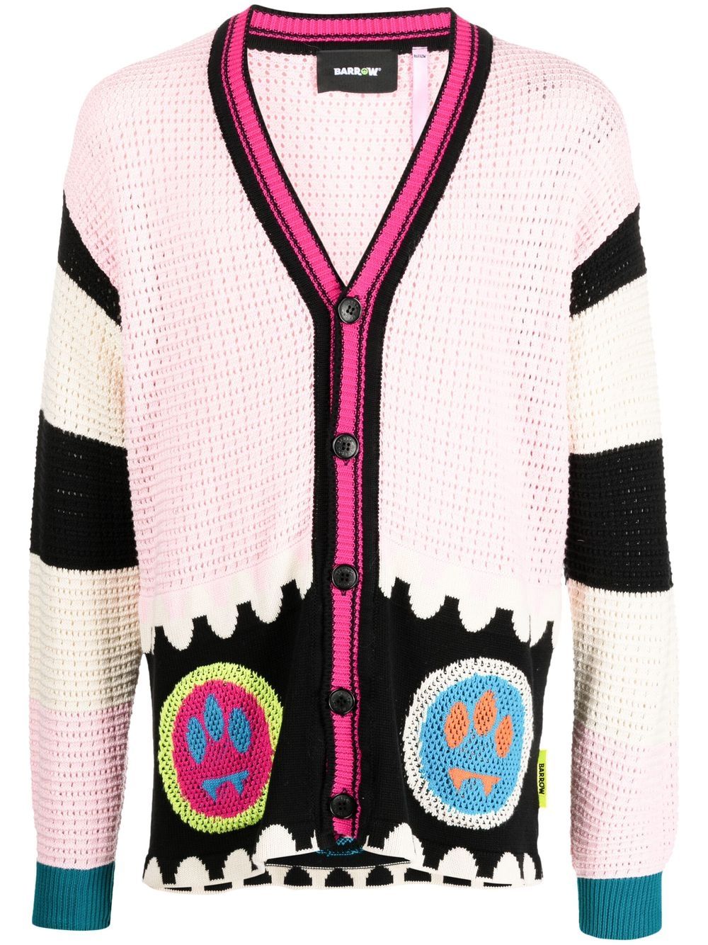 BARROW Cardigan mit Smileys - Rosa von BARROW