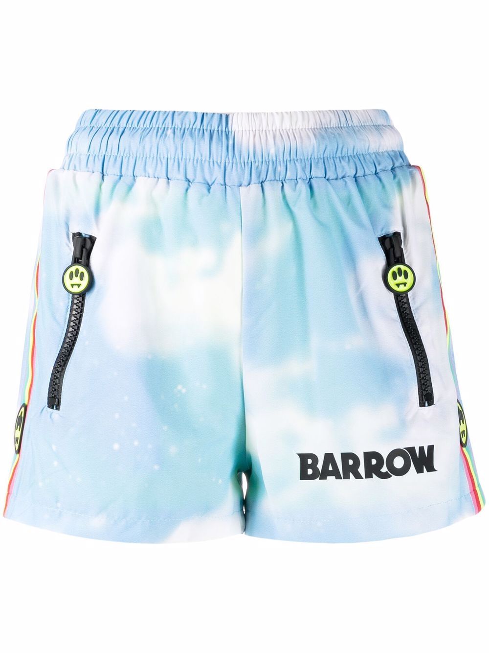 BARROW Shorts mit Batik-Print - Blau von BARROW