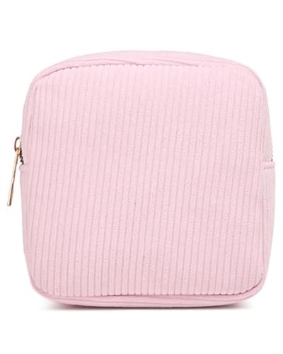 BARRU 1 Stück Binden Aufbewahrung - Damenbinden Aufbewahrung Tasche Für Binden Periodentasche Tampon Tasche Aufbewahrungstasche Perioden Tasche Tragbar Makeup Bag für Damen Mädchen(Rosa) von BARRU