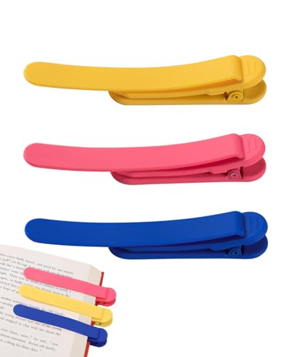 BARRU 3 Stück Automatisches Lesezeichen- Lesezeichen Personalisiert, Silikon Lesezeichen Kinder,Süßes Intelligentes Lesezeichen für Leseliebhaber Schulbedarf von BARRU