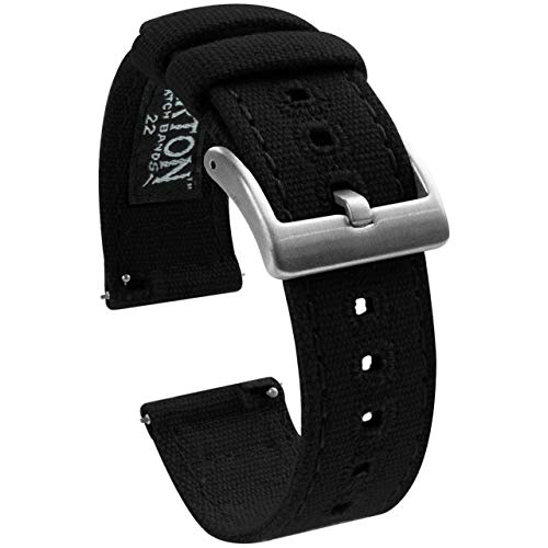 BARTON WATCH BANDS - -Armbanduhr- CANQRBLK22 von BARTON WATCH BANDS