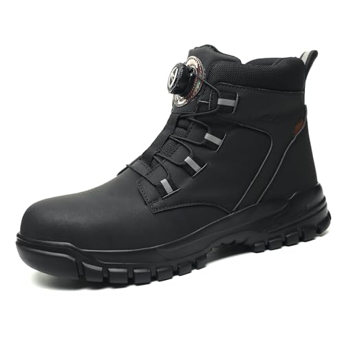 BASANYAO Arbeitsstiefel Herren Wasserdicht Sicherheitsstiefel Damen Leder Arbeitsschuhe Sicherheitsschuhe Frauen mit Stahlkappe Sportlich Stahlkappenschuhe Rutschfest Arbeit Schuhe für Kinder BASANYAO Arbeitsstiefel Herren Wasserdicht Sicherheitsstiefel Damen Leder Arbeitsschuhe Sicherheitsschuhe Frauen mit Stahlkappe Sportlich Stahlkappenschuhe Rutschfest Arbeit Schuhe für Kinder von BASANYAO