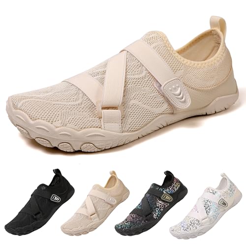 BASANYAO Badeschuhe Wasserschuhe Herren Damen Strandschuhe Barfußschuhe Sommer Schwimmschuhe Breathable Aquaschuhe Schnell Trocknen Surfschuhe rutschfest Sohle 35-46 EU BASANYAO Badeschuhe Wasserschuhe Herren Damen Strandschuhe Barfußschuhe Sommer Schwimmschuhe Breathable Aquaschuhe Schnell Trocknen Surfschuhe rutschfest Sohle 35-46 EU von BASANYAO