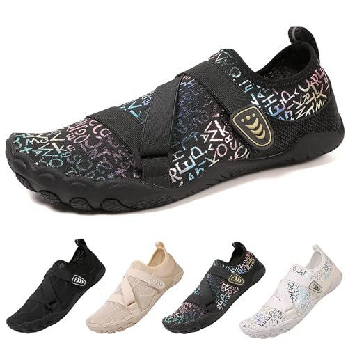 BASANYAO Badeschuhe Wasserschuhe Herren Damen Strandschuhe Barfußschuhe Sommer Schwimmschuhe Breathable Aquaschuhe Schnell Trocknen Surfschuhe rutschfest Sohle 35-46 EU BASANYAO Badeschuhe Wasserschuhe Herren Damen Strandschuhe Barfußschuhe Sommer Schwimmschuhe Breathable Aquaschuhe Schnell Trocknen Surfschuhe rutschfest Sohle 35-46 EU von BASANYAO