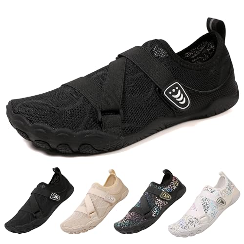 BASANYAO Badeschuhe Wasserschuhe Herren Damen Strandschuhe Barfußschuhe Sommer Schwimmschuhe Breathable Aquaschuhe Schnell Trocknen Surfschuhe rutschfest Sohle 35-46 EU BASANYAO Badeschuhe Wasserschuhe Herren Damen Strandschuhe Barfußschuhe Sommer Schwimmschuhe Breathable Aquaschuhe Schnell Trocknen Surfschuhe rutschfest Sohle 35-46 EU von BASANYAO