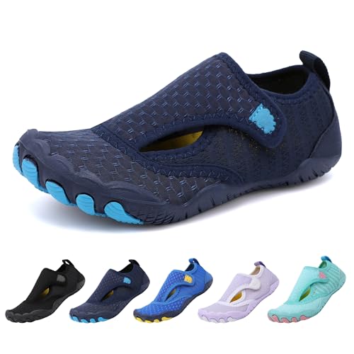 Barfußschuhe Kinder Badeschuhe Wasserschuhe Strandschuhe Mädchen Jungen Schwimmschuhe rutschfeste Surfschuhe Sportschuhe Kleinkind Aquaschuhe Schnell Trocknend rutschfeste 24-37 EU von BASANYAO