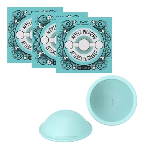 Base Laboratories Nippelpiercing Aftercare Soaker Set | Hands-Free Nipple Piercing Cleaner | Nipple Piercing Kit für Frauen | Rissige Brustwarzenpflege | 3PK | 3 x 2 Silikonbecher Base Laboratories Nippelpiercing Aftercare Soaker Set | Hands-Free Nipple Piercing Cleaner | Nipple Piercing Kit für Frauen | Rissige Brustwarzenpflege | 3PK | 3 x 2 Silikonbecher von BASE LABORATORIES