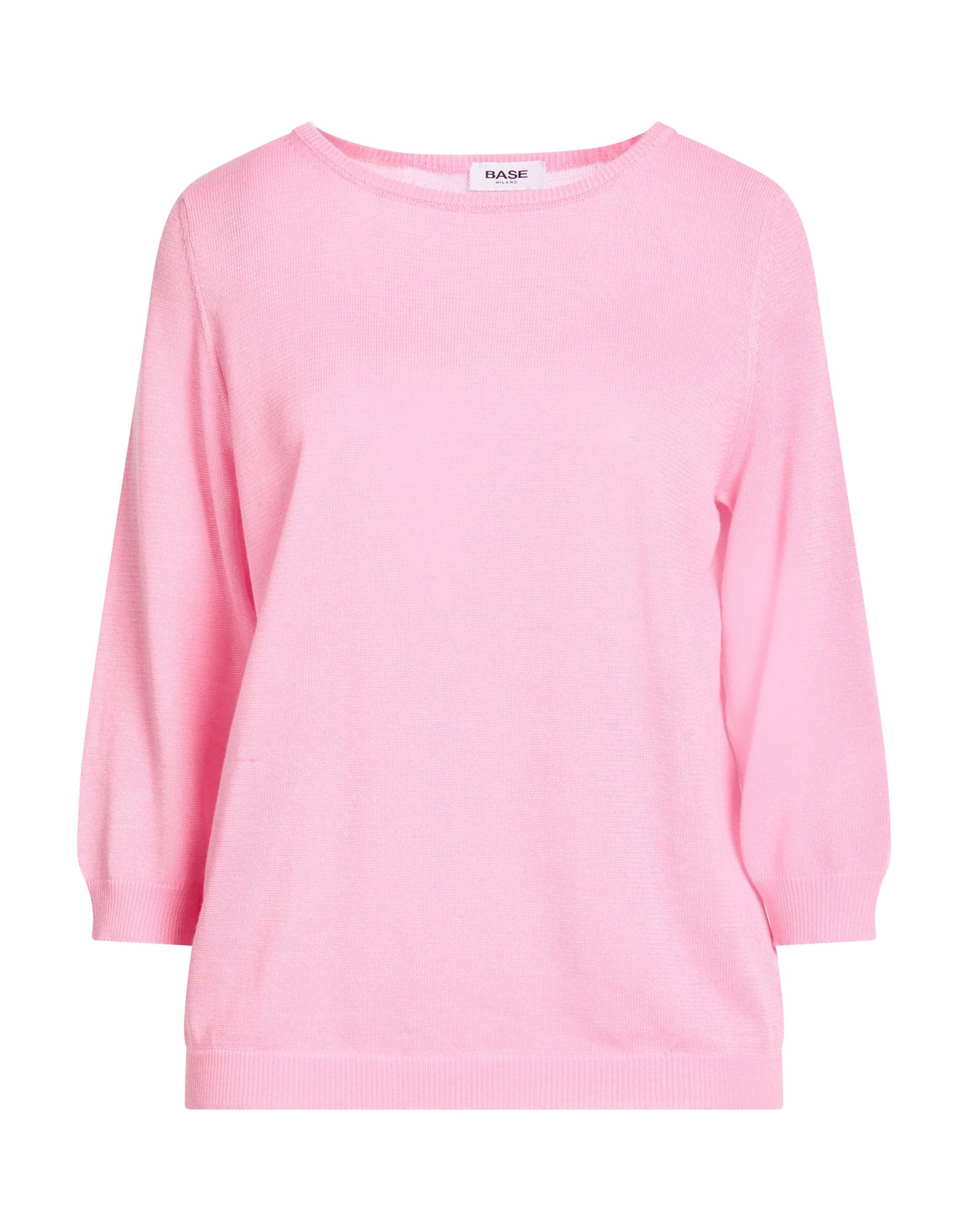 BASE MILANO Pullover Damen Rosa von BASE MILANO