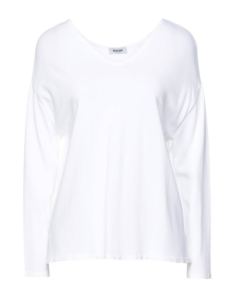 BASE MILANO Pullover Damen Weiß von BASE MILANO