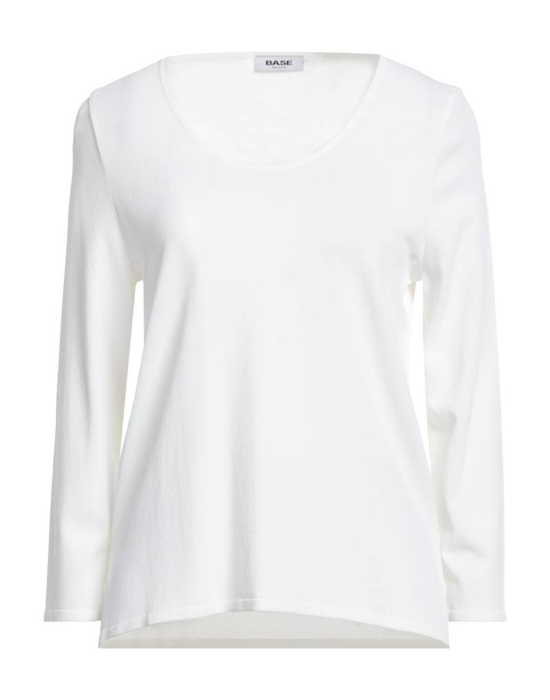 BASE MILANO Pullover Damen Weiß von BASE MILANO