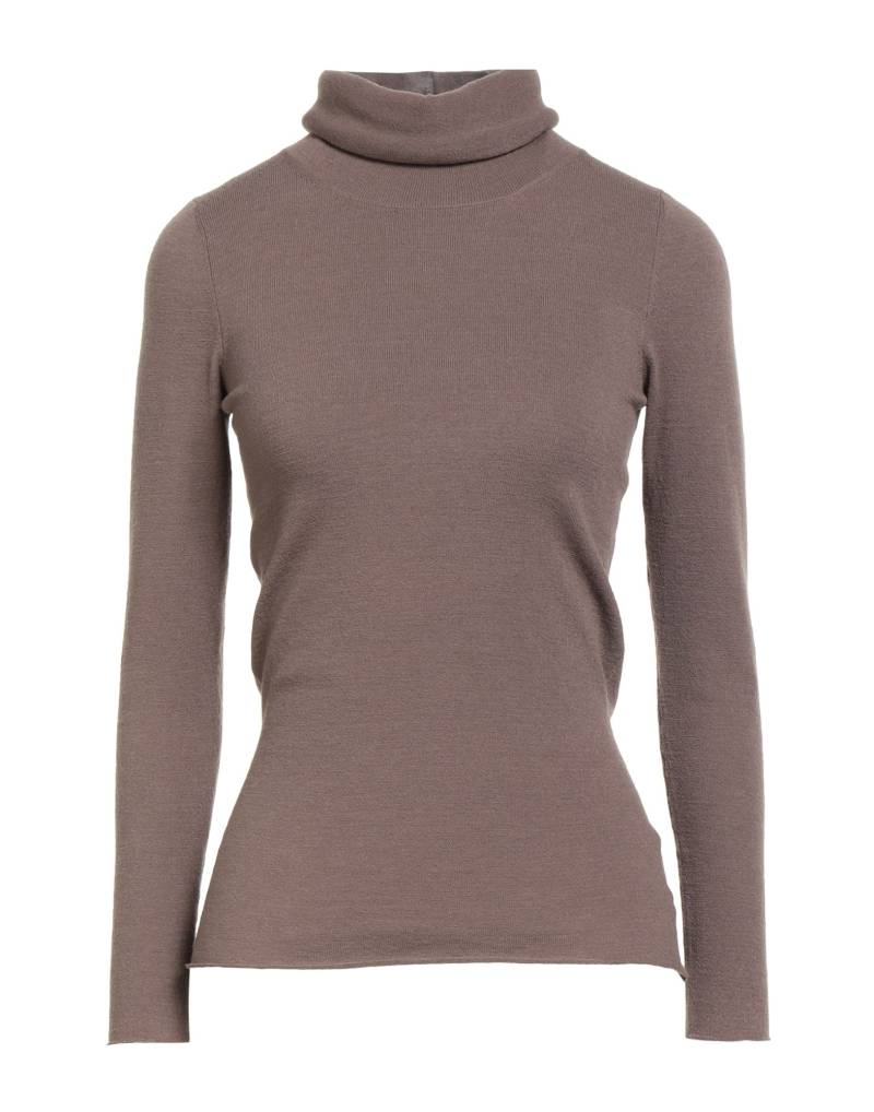 BASE MILANO Rollkragenpullover Damen Maulwurfsgrau von BASE MILANO