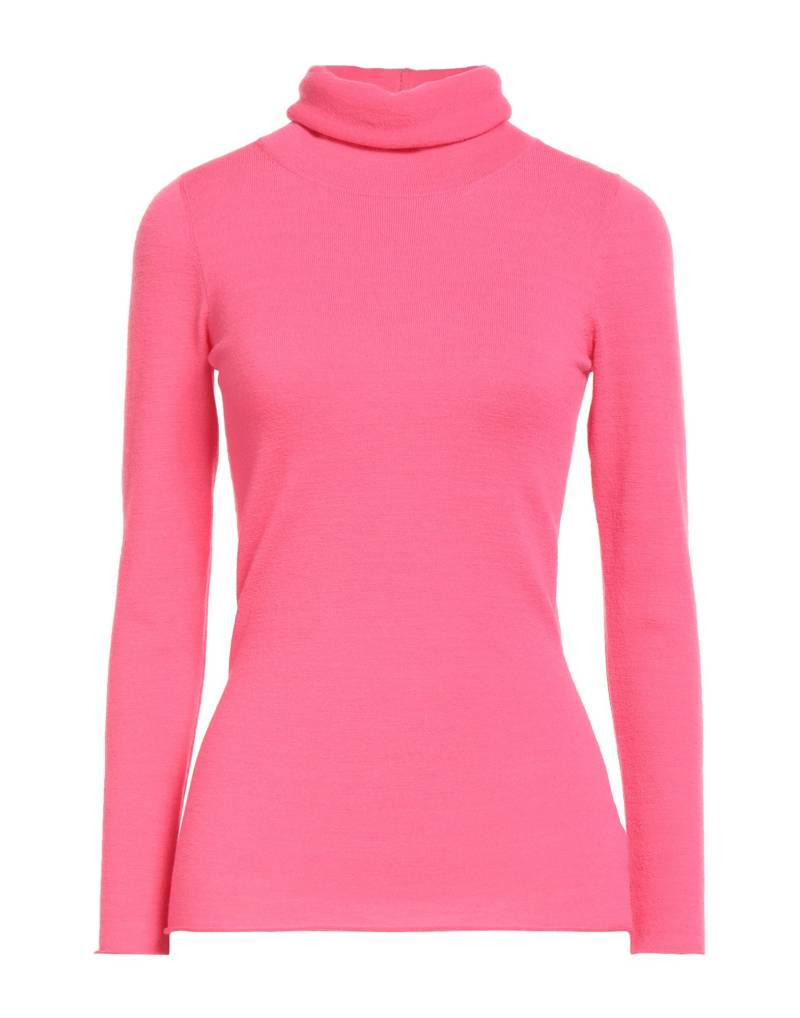 BASE MILANO Rollkragenpullover Damen Rosa von BASE MILANO